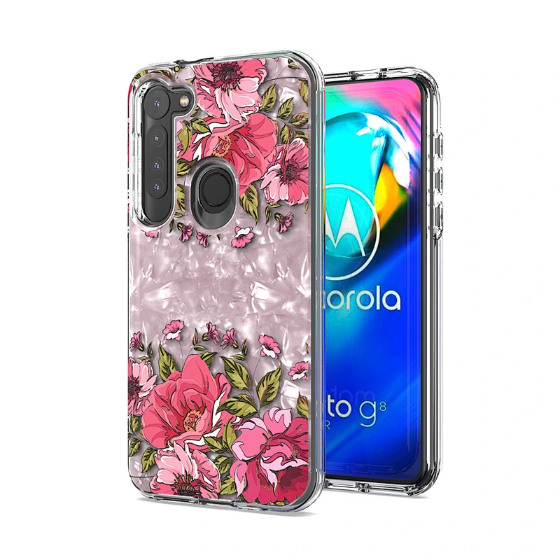 3 in 1 pink color Custom printed case for cell phone cover case for Motorola G power 2020 G8 power Lite