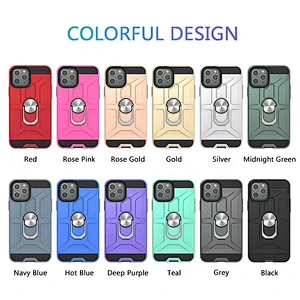 Hot sale armoured mobile cell phone case with ring holder for Samsung A51 A71 A81 A91