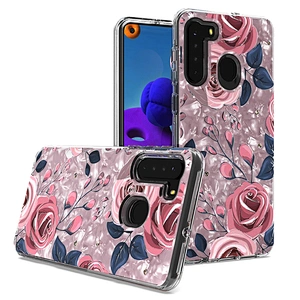Custom printed flowers mobile phone case back covers for Samsung A01 Core A11 A21