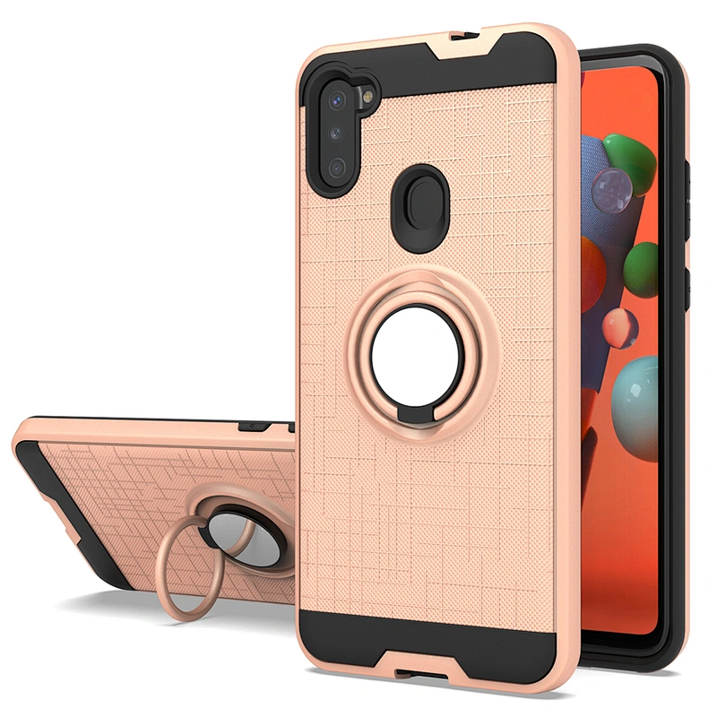 Multi Functional 360 Degree Ring Holder Stander Shockproof Mobile Back Covers For Samsung A11