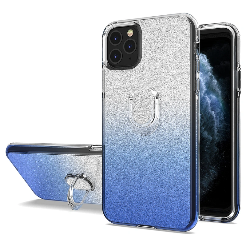 Luxury custom design shinny clear cell phone case for IPhone 11 pro max xr se xs max