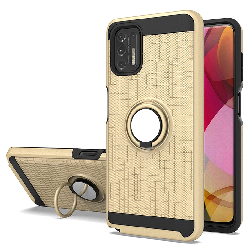 Classic 360 Degree Phone Case Back Cover With Ring Stand For Motorola G Stylus 2021 Power Play E7