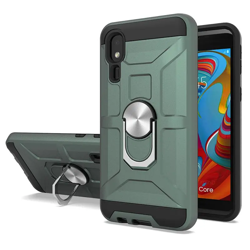 Hot selling TPU PC Phone Case design wholesale cell phone case with holder for MOTO E6