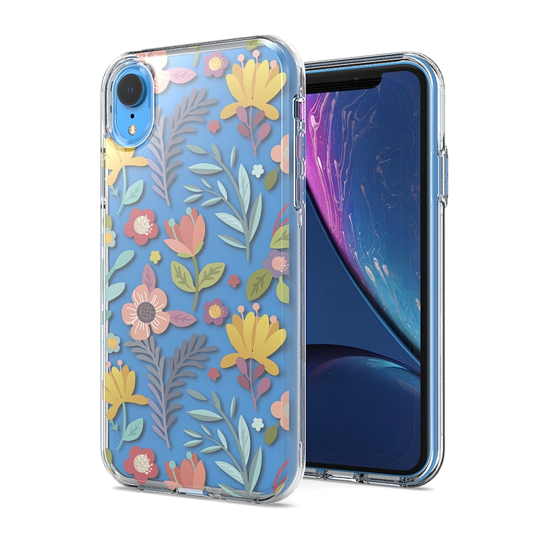 Best quality phone accessories clear tpu customized printing pc mobile case with for Iphone XR