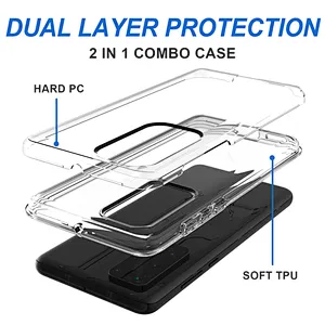 Low MOQ transparent high clear PC TPU clear phone case for Huawei P40 Y6S Y7S Y9S