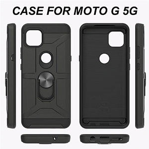 Protection Customized Logo TPU PC 2 In 1 Phone Case With Ring Holder For Motorola G 5G One Ace