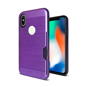 Wholesales Brush Metal TPU PC Cell Phone Case For IPhone X/Xs 11 Pro Max