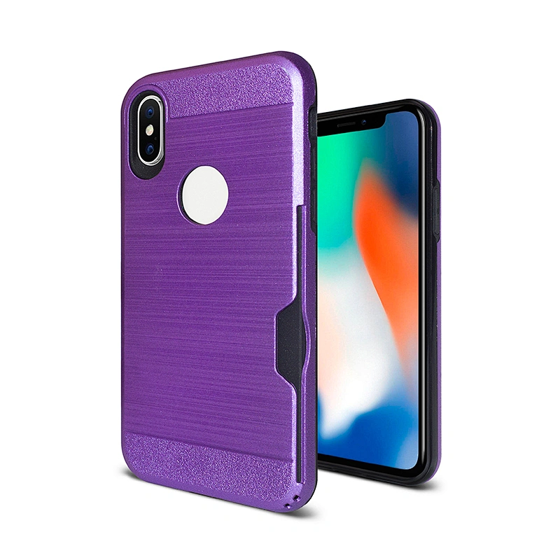 Wholesales Brush Metal TPU PC Cell Phone Case For IPhone X/Xs 11 Pro Max