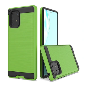 New models wholesale mobile accessories custom brushed metal back case for Samsumg A91 S10 Lite