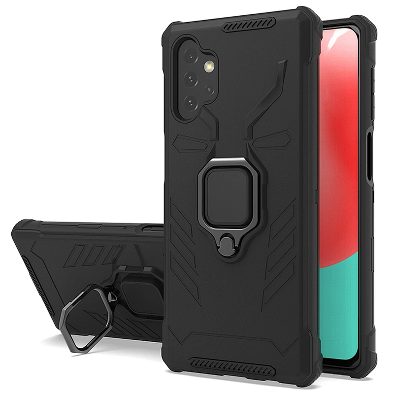 360 degree metal ring holder kickstand back cover phone case for Samsung A32 A12 A02S A32 A52 A72
