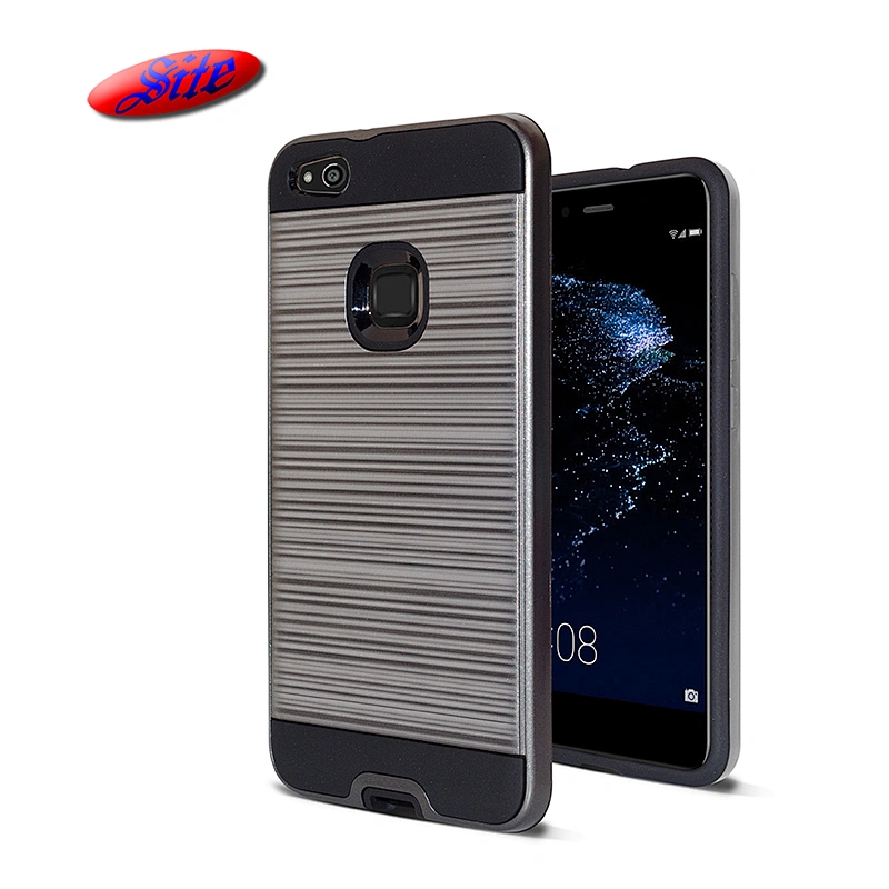 Best Seller Mobile Phone Case, Double Layer Back Cover with Brushed Texture for Huawei P10 Lite