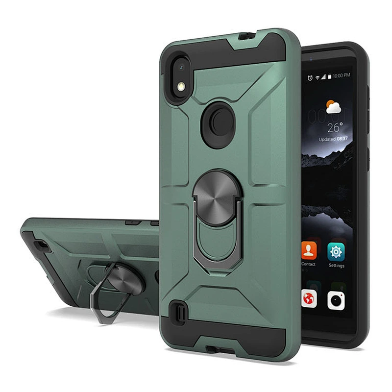 Custom logo protection Rotation 360 degree clear ring phone case For ZTE A970 A530 Z812 Z958 X4
