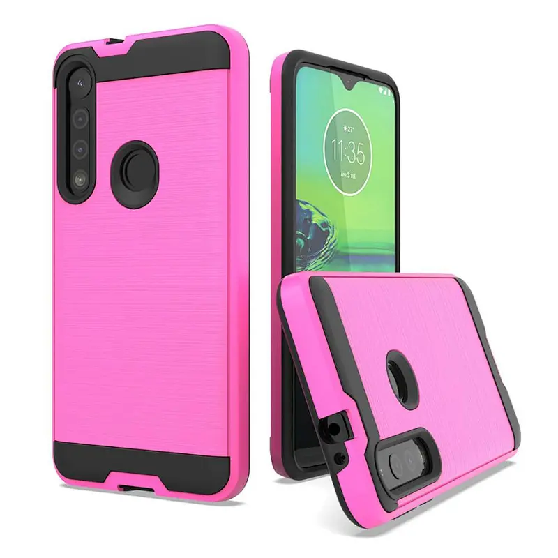 New model For Motorola G8 play case cheap price brushed metal case for Moto G8 play