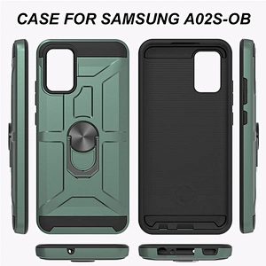 Matte Finish Covers Fashion Design Shockproof Ring Stand Phone Case For Samsung A02S A12 A32