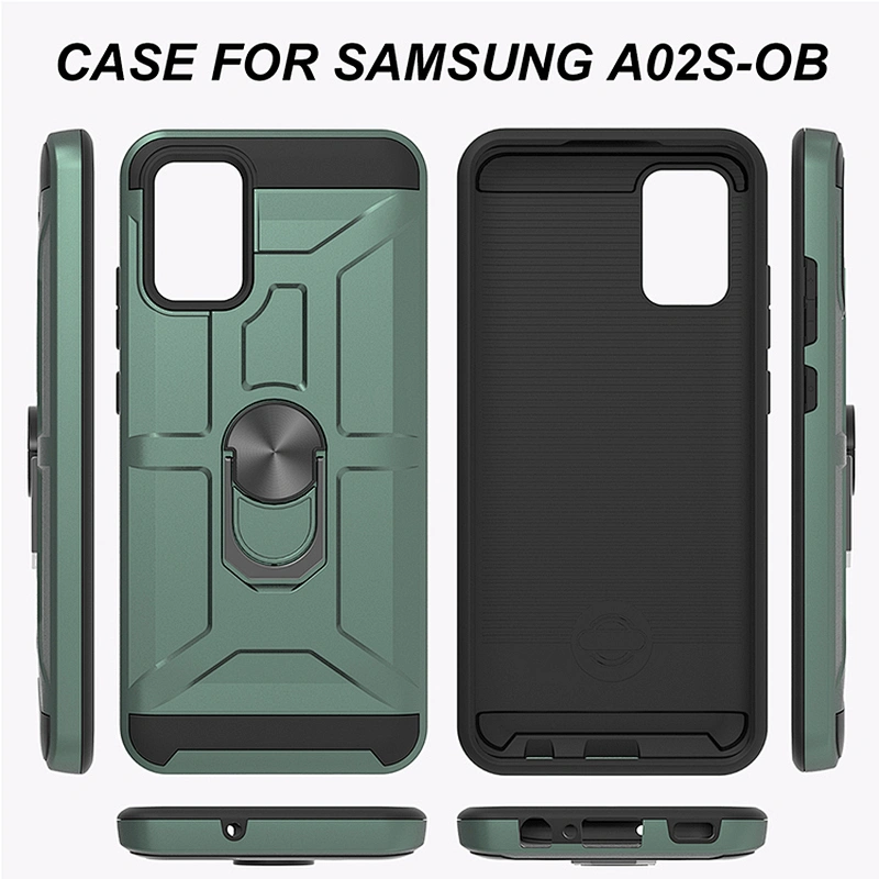 Matte Finish Covers Fashion Design Shockproof Ring Stand Phone Case For Samsung A02S A12 A32