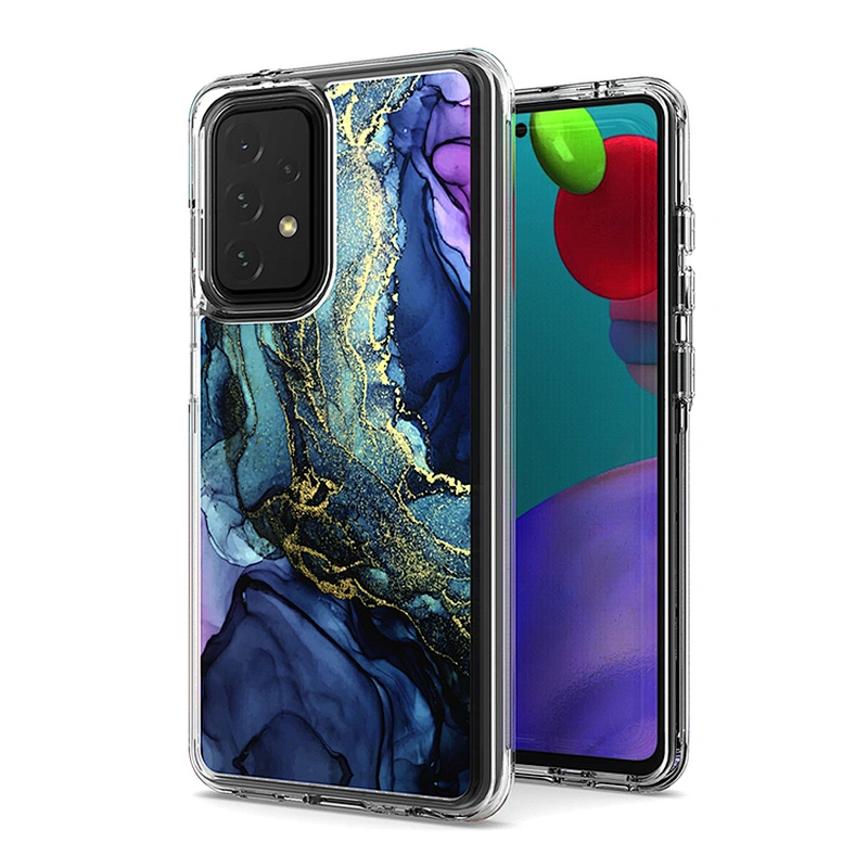 OEM Luxury custom Electroplating rose gold marble phone case for Samsung A52 A72 A12 A02S