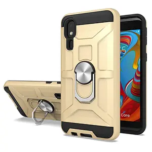 Hot selling TPU PC Phone Case design wholesale cell phone case with holder for MOTO E6
