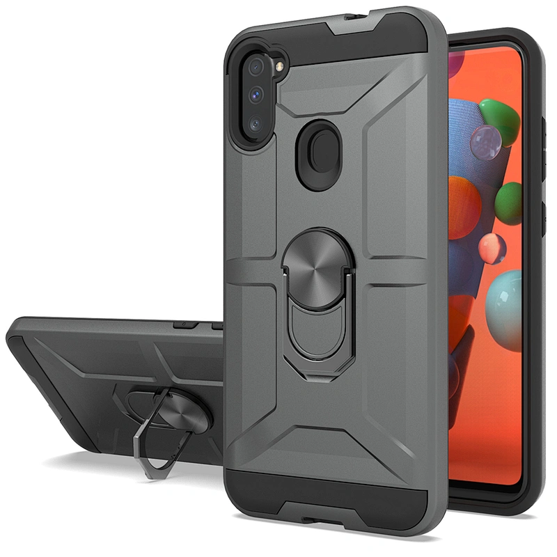 Wholesale shockproof cell phone case with ring holder for Samsung A51 A71 A21 A11