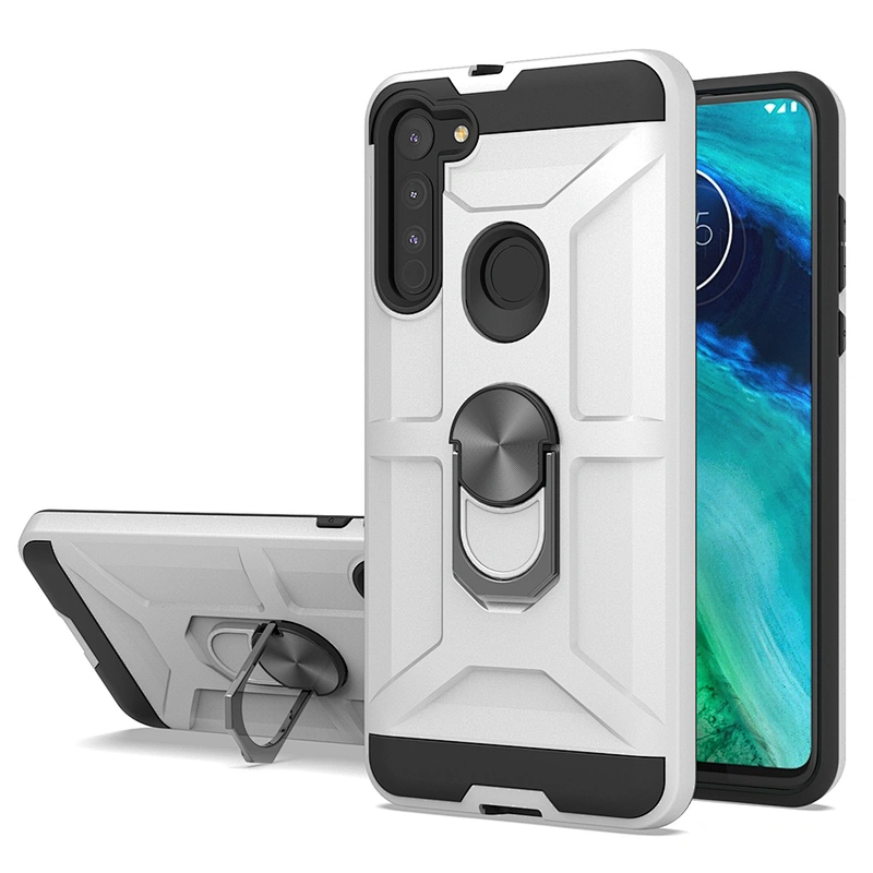 Fashion design ring holder phone case soft TPU protective back cover For Motorola G8 E6 Plus P40 Power