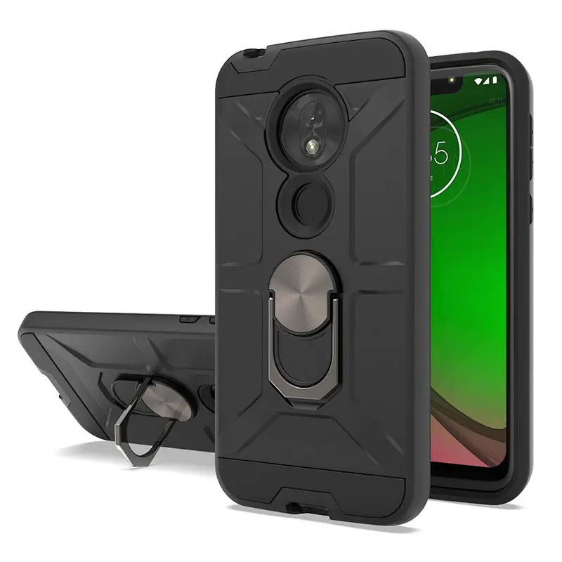 full protection cell phone case with ring Phone Case phone accessories for MOTO G7 play