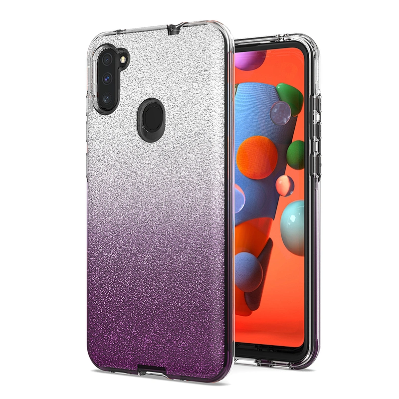 Gradient Bling Flash Paper Colors Mobile Phone Cases For Samsung A31 A71 A21S Note 20 Ultra
