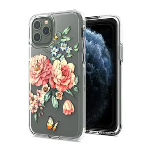 New arrival small MOQ custom printing flower phone case for Iphone 11 PRO MAX 8G XR 7G