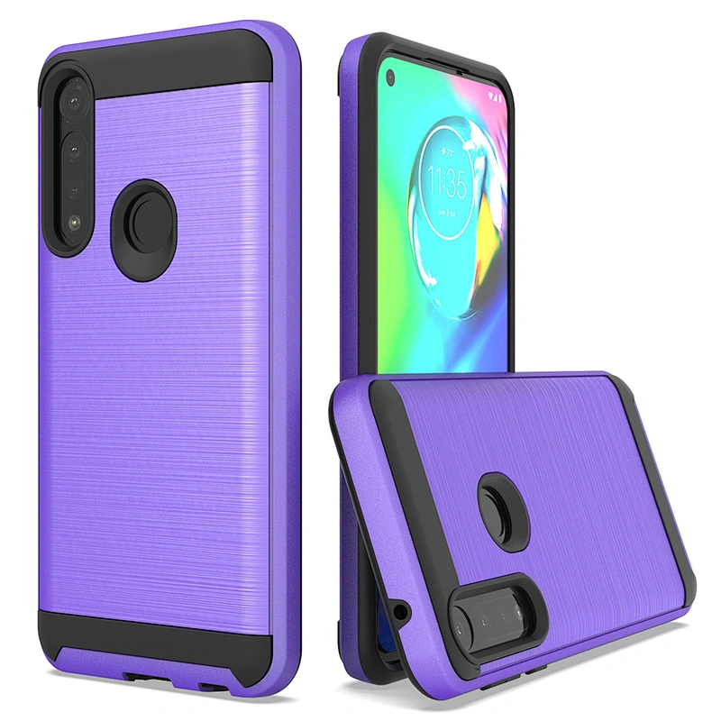 Anti-scratching Brushed Metal Phone Cover For Motorola G8 Power lite E6S one fusion plus G9 PLUS
