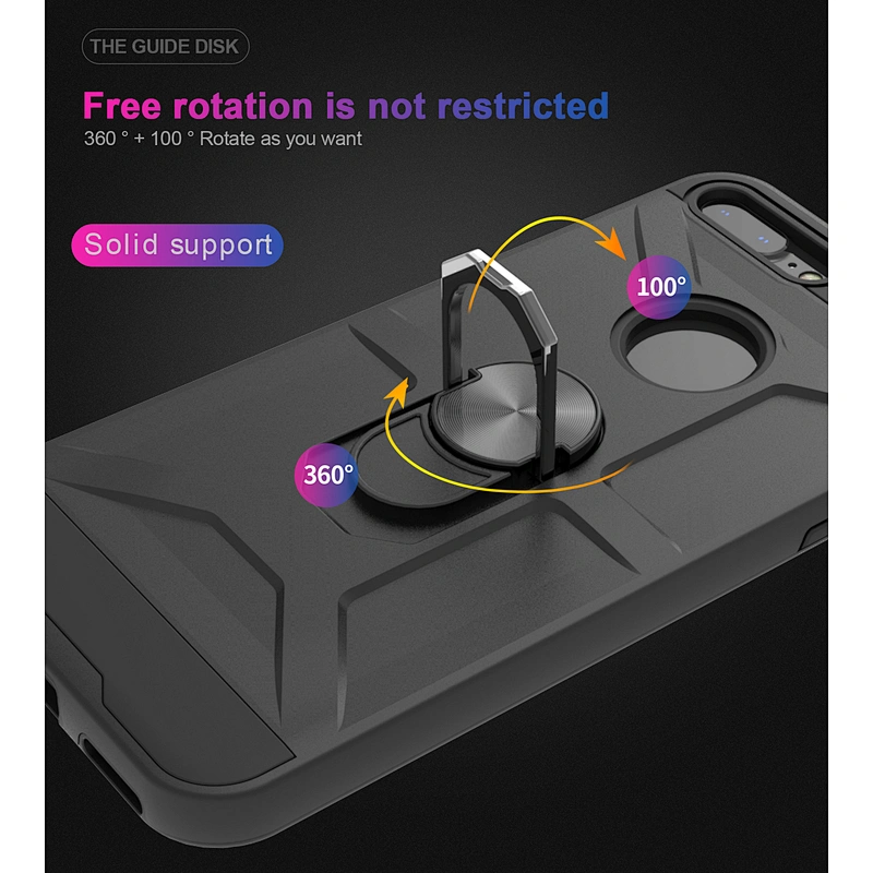 Fashionable matte finish mobile phone case covers with ring holder for iPhone 7 8 Plus 11 Pro Max
