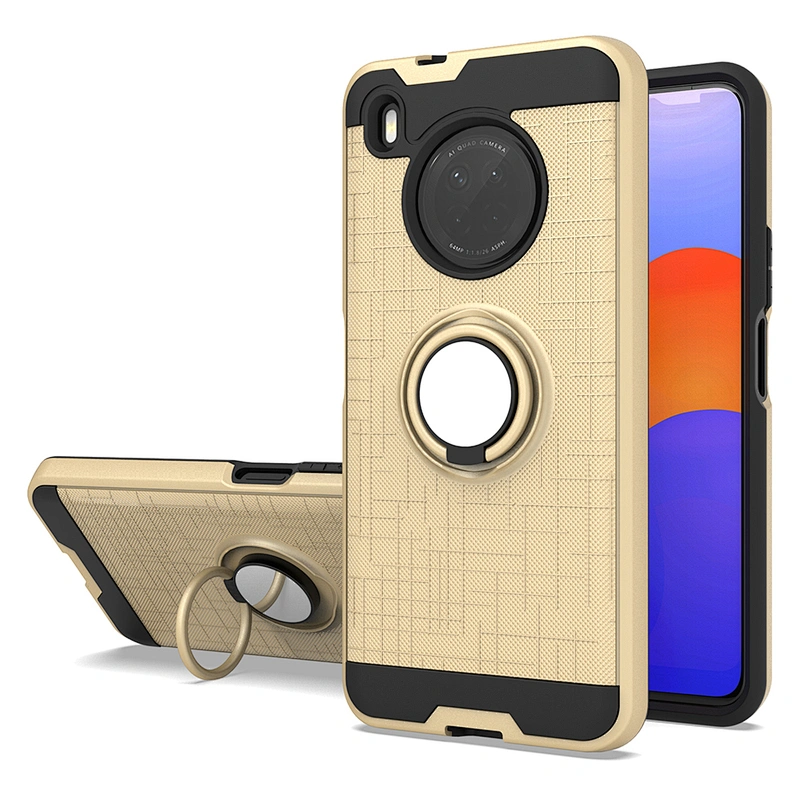 Best selling ring holder drop proof cell phone case with kickstand for Huawei Y9A