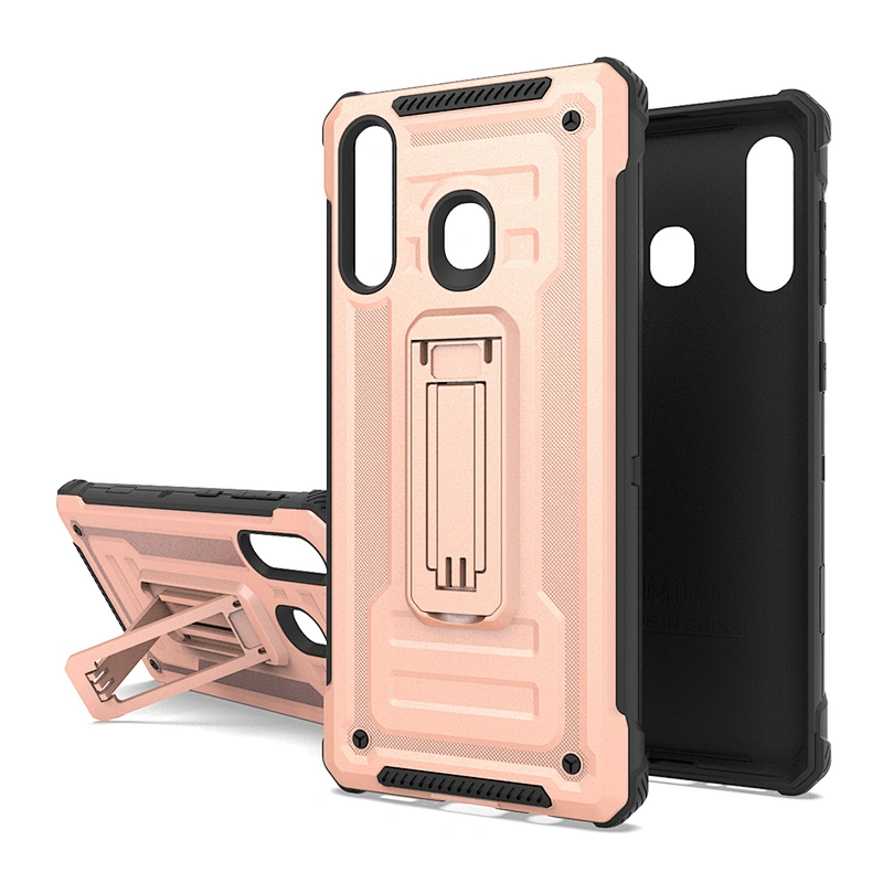 Top sale kickstand caja del telefono movil contraportada for SAMSUNG A20 J4 plus S10E A51 A71