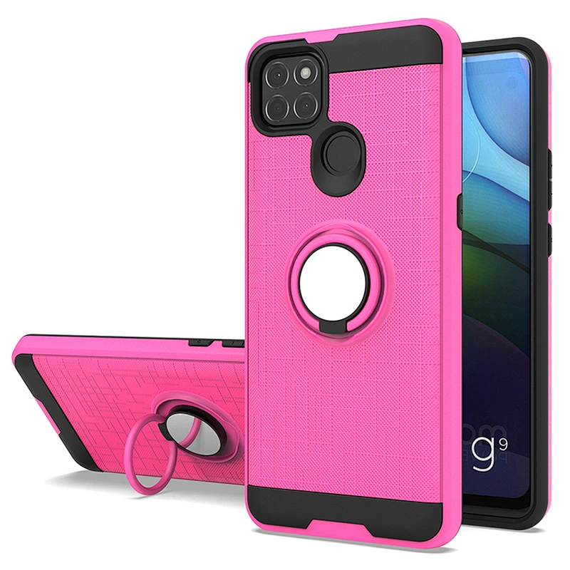 2021 New TPU PC Combo Case Cell Phone Cover With Kickstand Ring For Motorola E7 Plus G9 Power