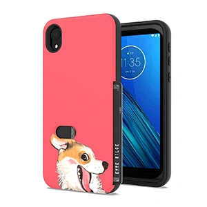 Custom card slot cover cell phone case for Moto X5 G6 Play G7 Power Supra E4 Plus E5 Play Plus E6