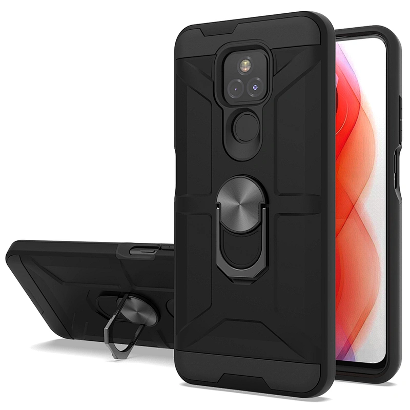Shock proof cell phone cases mobile covers cellular with ring kickstand for Mototola G Power Stylus Play 2021