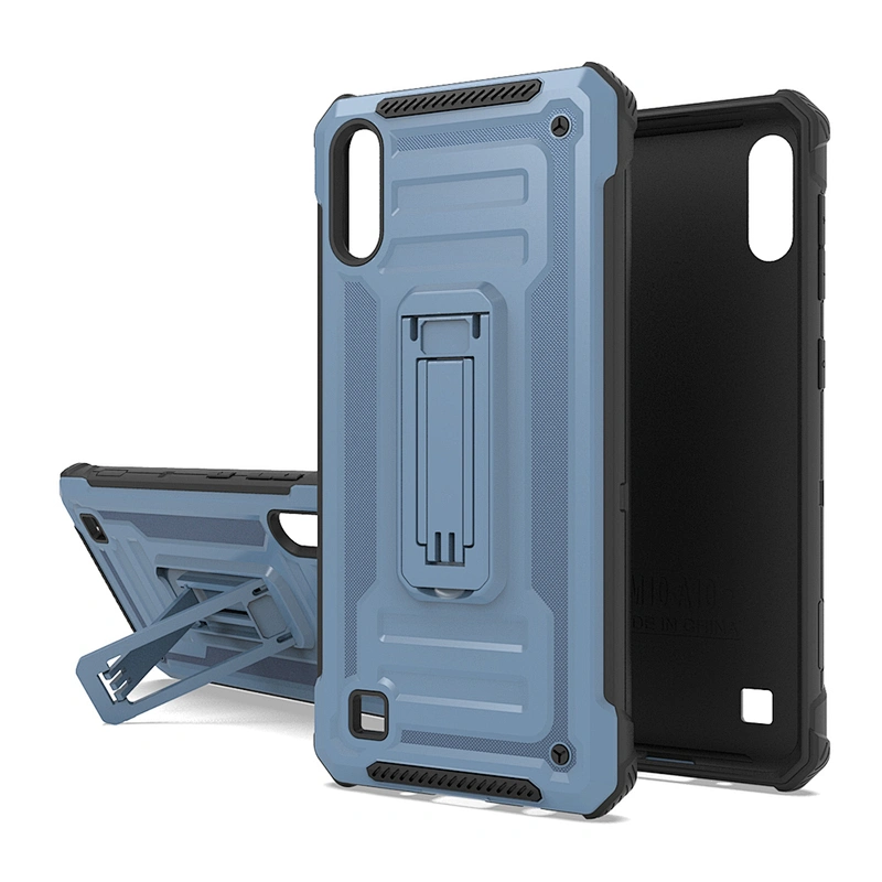 TPU PC 2 in 1 shockproof kickstand support mobile phone case for Samsung A10 A20 A30 A50 A10E A10S A51 A71