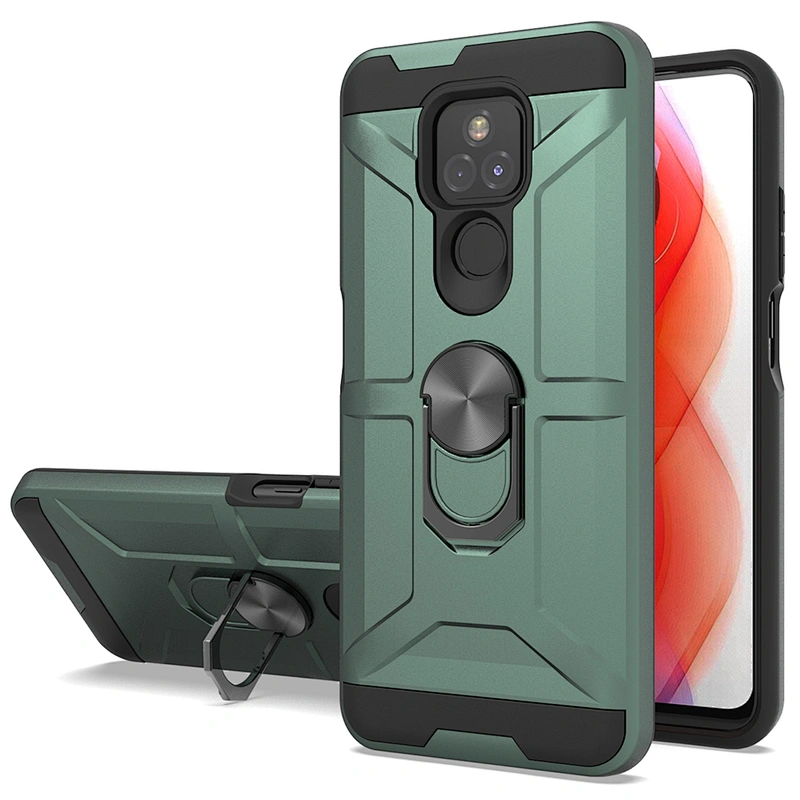 Shock proof cell phone cases mobile covers cellular with ring kickstand for Mototola G Power Stylus Play 2021