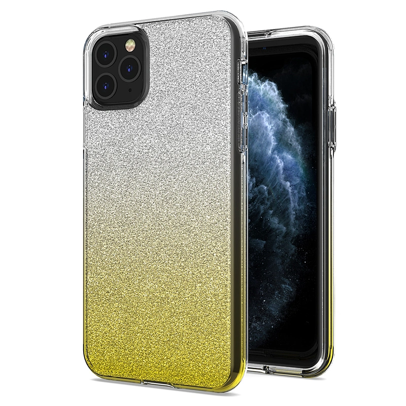 Universal Stylish Luxurious Clear Glitter Cell Phone Case for Samsung A01 A11 A21 A51 A71
