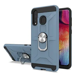 2 in 1 Shockproof Hard PC Soft TPU Back Phone Case For Samsung A10E  A20 A30 A50