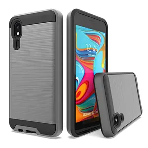 Wholesale Anti-shock TPU PC Cell Phone Cover with Brushed Printing for Samsung A260, for Samsung A2 Core
