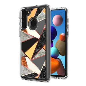 2020 New arrival TPU PC IMD 3 in 1 cell phone case For Samsung A11 A21 A51 A71
