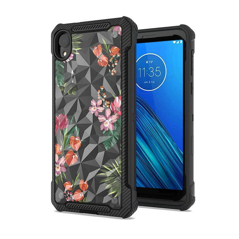 Hot Sale Fashion Diamond Pattern phone case nice printed phone cover for Motorola E6