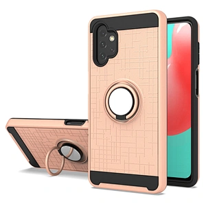 Wholesale mobile accessories cases phone cover with 360 ring for Samsung A12 A52 A72 A32