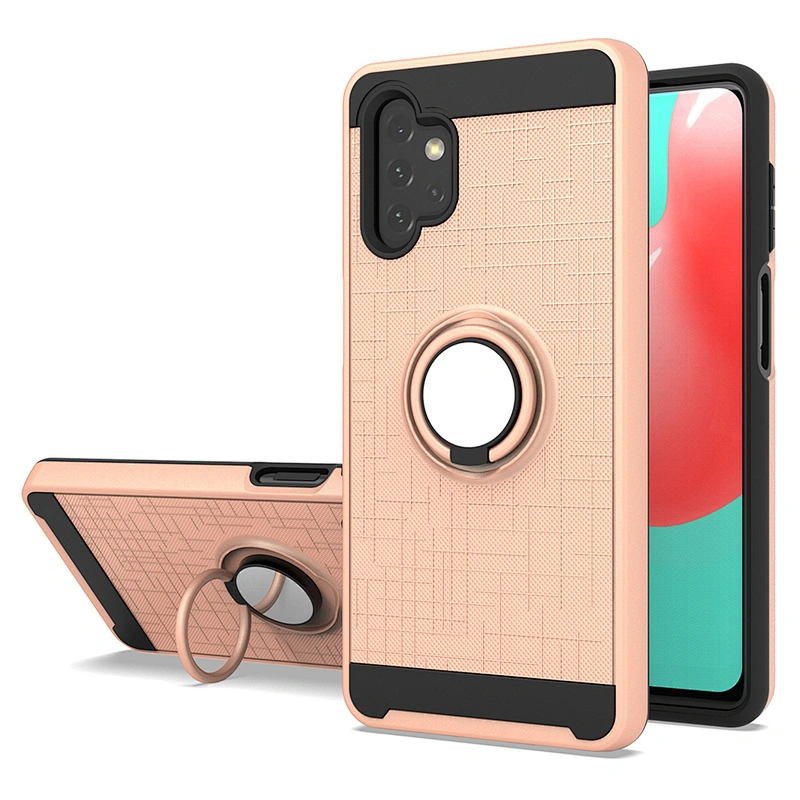 Wholesale mobile accessories cases phone cover with 360 ring for Samsung A12 A52 A72 A32
