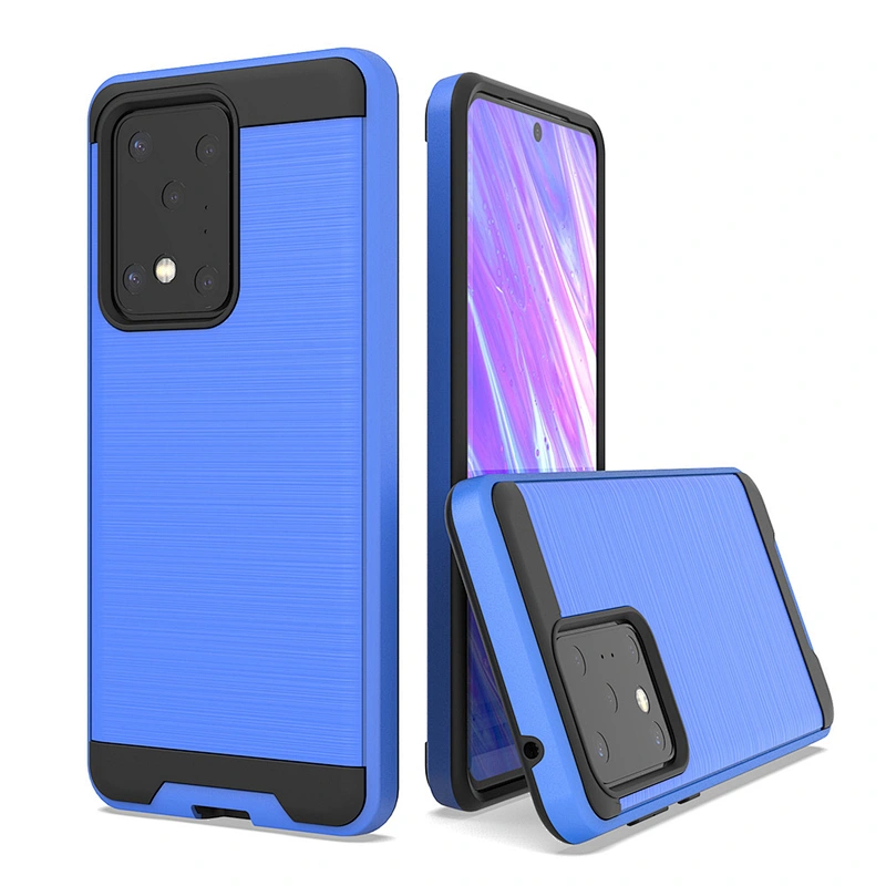 Brushed Mobile cover cell phone metal back case for SAMSUNG S20 Ultra A11 A01 A21
