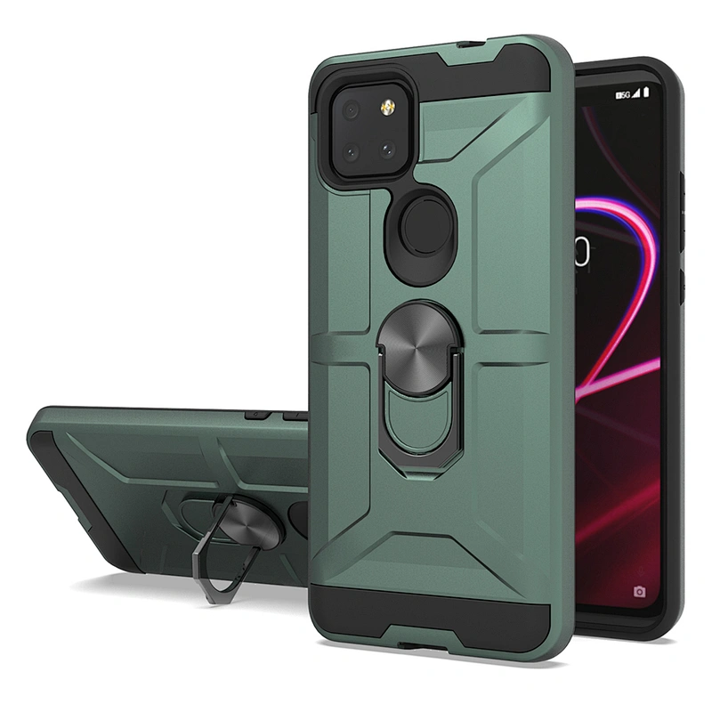 High quality useful phone case back cover with ring kickstand for TCL Revvl 4 Plus 5G