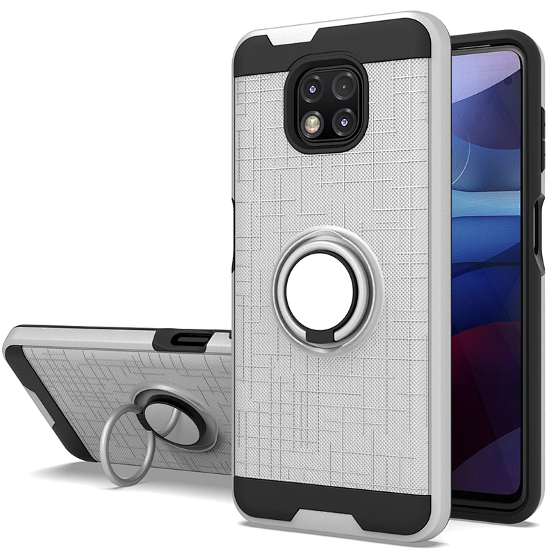 Smartphone cover phone case estuches de celulares with 360 ring for Mototola G Stylus Play Power 2021