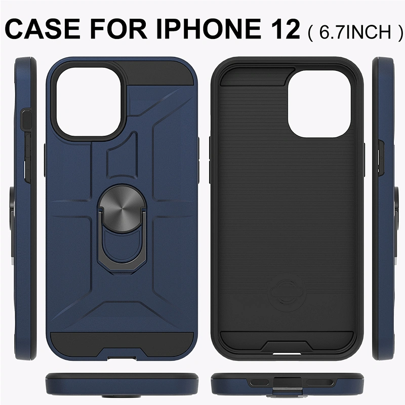 Luxury Shockproof Ring Phone Case For iPhone 11 Kickstand Mobile Phone Cover For iPhone 12 Pro Max