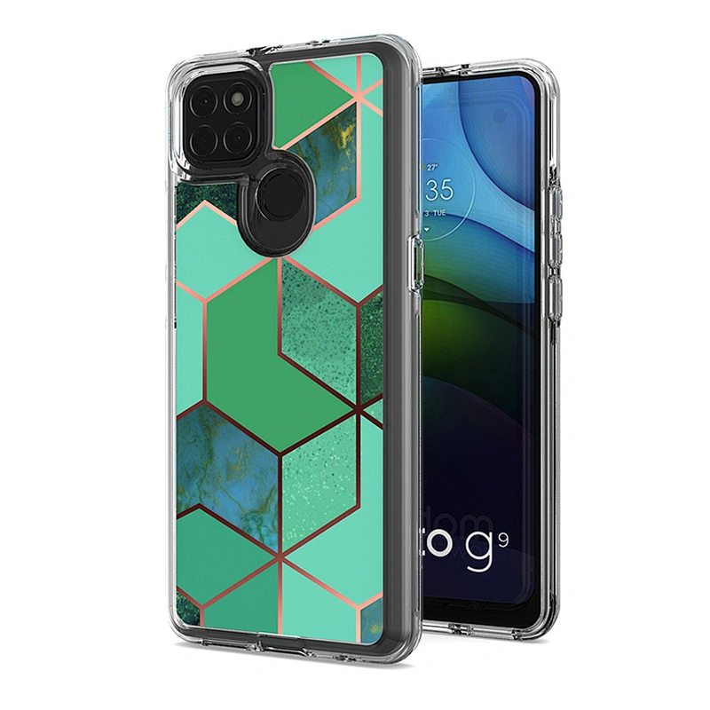Mobile Back Covers Customized Printed Marble Design Cell Phone Case For Motorola G9 Power E7 Plus