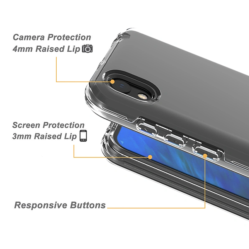 Imported Pure PC Materials Transparent Mobile Phone Covers for Apple iPhone X XR XS Max