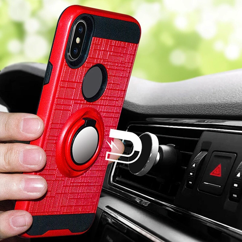 Shockproof Magnet Car Bracket Cell Phone Case Covers For Motorola G8 Plus Power G Stylus