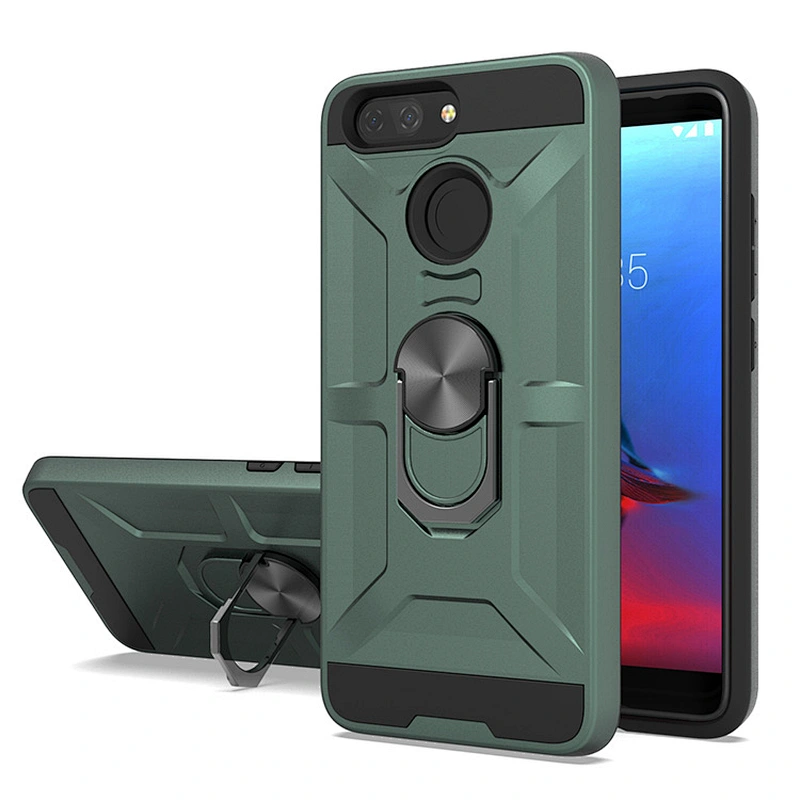 New arrivals for ZTE mobile phone accessories shockproof back housing cases with ring holder for ZTE V9